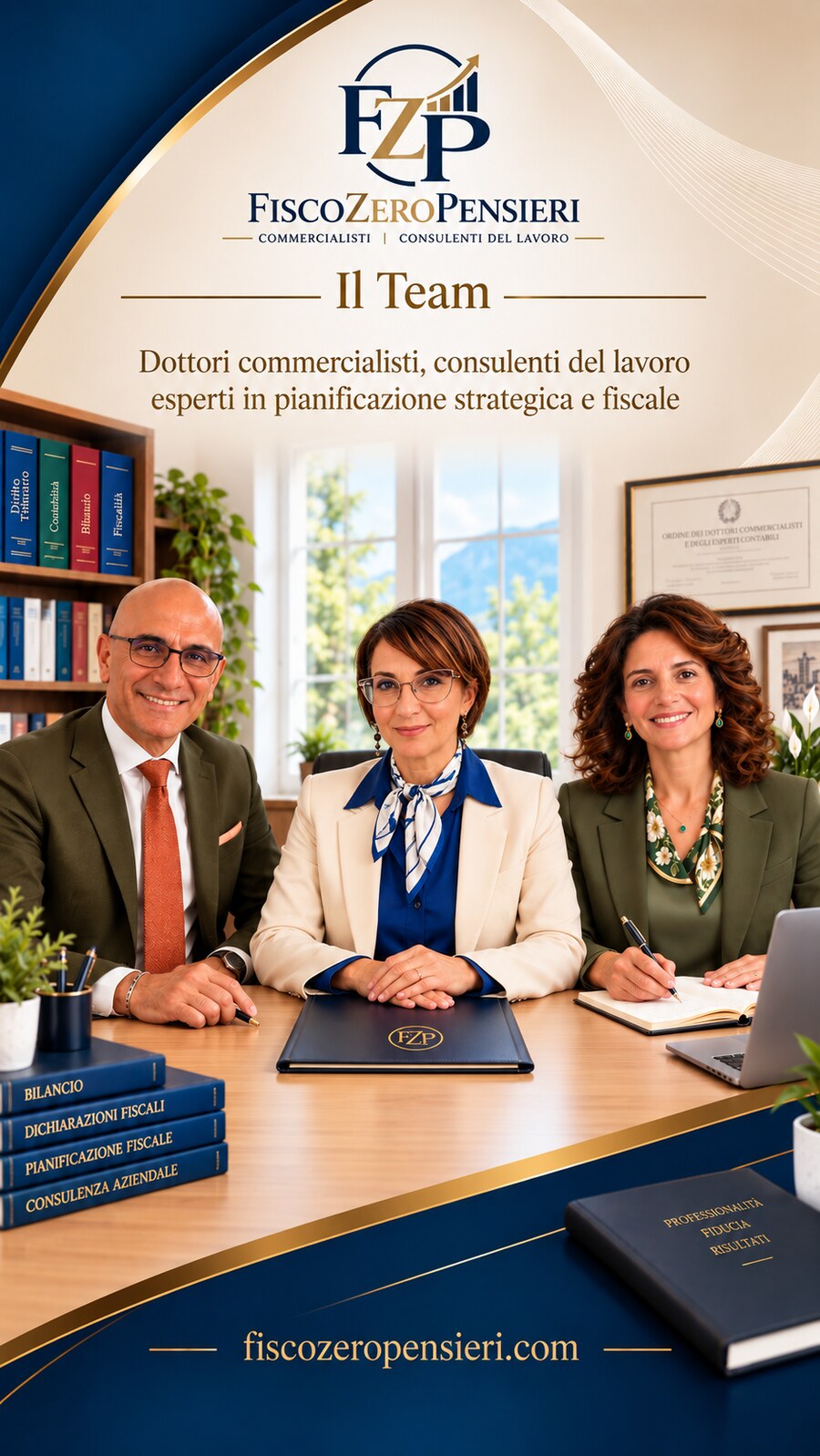 Il team FiscoZeroPensieri: dottori commercialisti e consulenti del lavoro