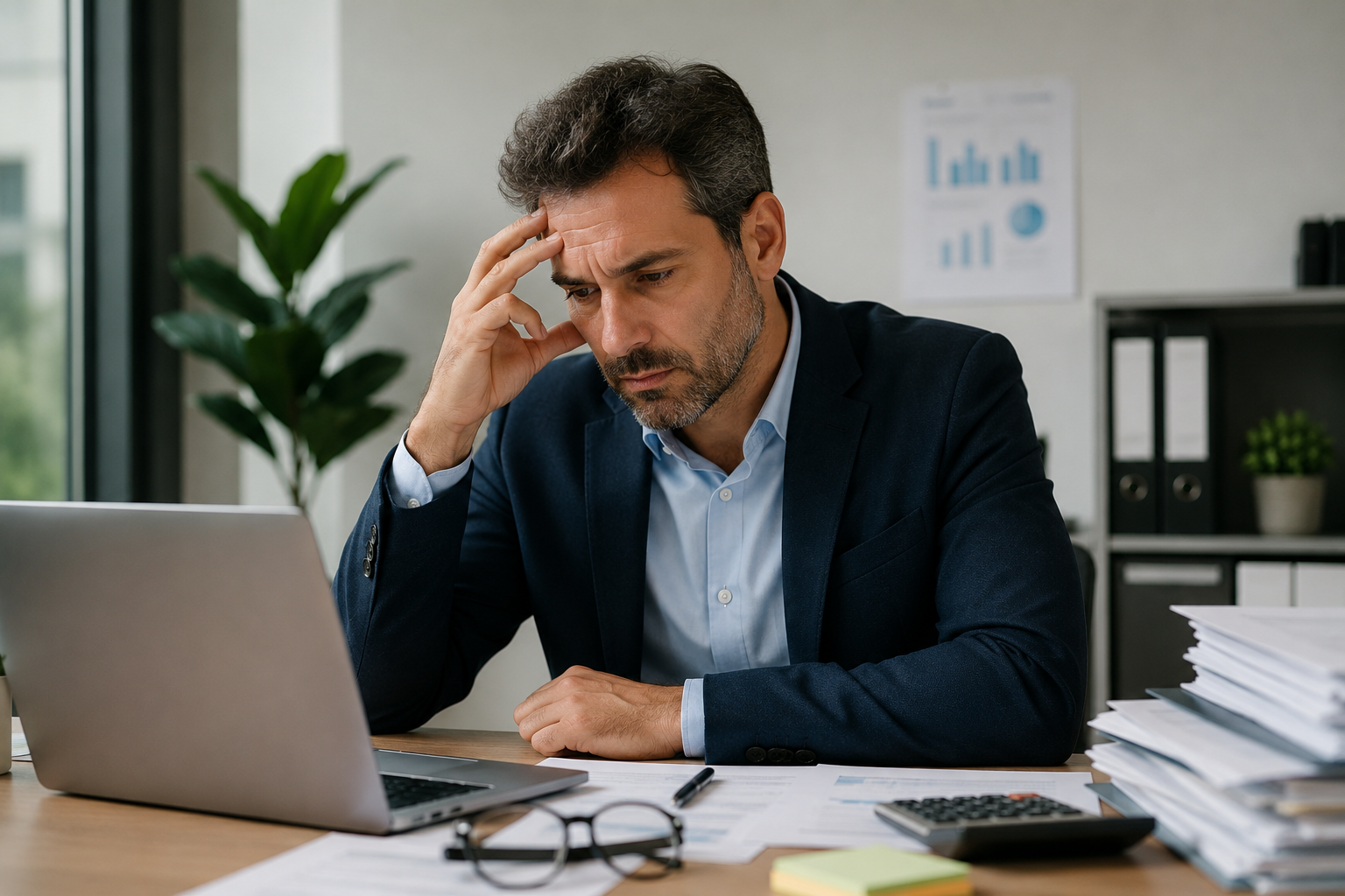 Imprenditore in difficoltà